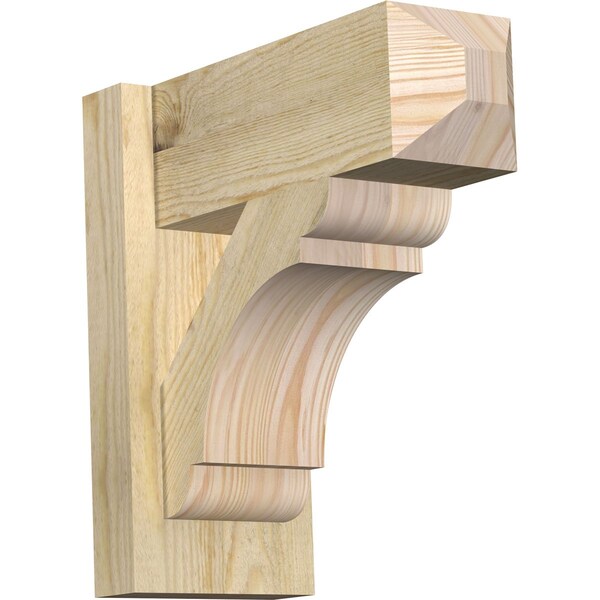Ekena Millwork Olympic Craftsman Rough Sawn Outlooker, Douglas Fir, 6"W x 14"D x 14"H OUT06X14X14OLY04RDF - main